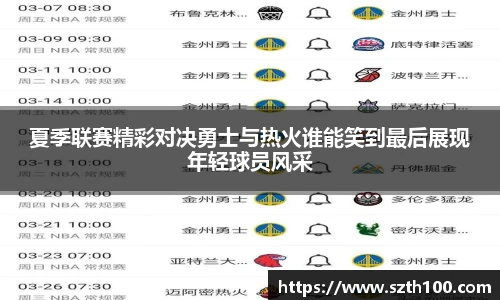夏季联赛精彩对决勇士与热火谁能笑到最后展现年轻球员风采